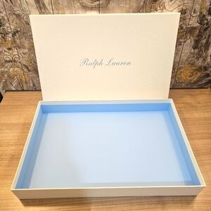 Ralph Lauren empty box white and blue